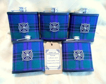 Spirit of Bannockburn tartan with celtic shield