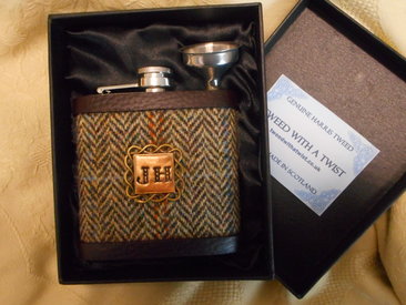  Gold Initialled flask