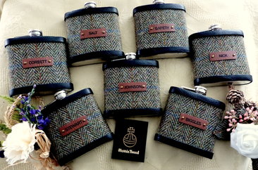 Set of 7 flasks with names