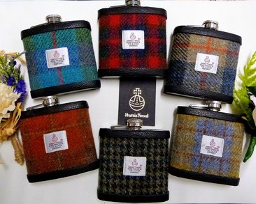 Set of six Groomsmen's flasks