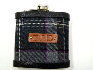 Tartan flask for "DAD"