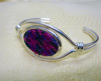 Harris Tweed bangle purple pink and green Scottish womens gift or bridesmaid jewellery mothers day or birthday gift