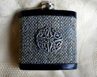 Harris-tweed-hip-flask-celtic-knot-groomsman-best-man-gift-scotland-wedding