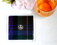 Skye tartan in a drinks coaster (test product do not purchase)