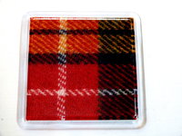Buchanan tartan Harris Tweed drinks coasters, wipe clean easy care and durable.
