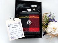 tartan-hip-flasks-wedding-kilt-clan tartan-best man gift-thistle