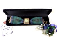 Isle of Skye tartan watch  made in Scotland , Christmas or birthday gift womens or bridesmaid jewellery
