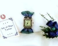 Isle of Skye tartan watch  made in Scotland , Christmas or birthday gift womens or bridesmaid jewellery