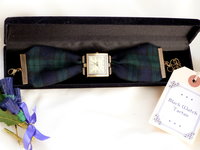 Black Watch tartan wristwatch  made in Scotland , Christmas or birthday gift womens or bridesmaid jewellery