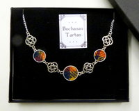 Buchanan Tartan-necklace-tartan jewellery-tartan gift-Harris Tweed