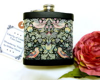 Custom listing for Josh Liberty of London "Rachel" fabric  hip flask