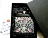 Custom listing for Josh Liberty of London "Rachel" fabric  hip flask
