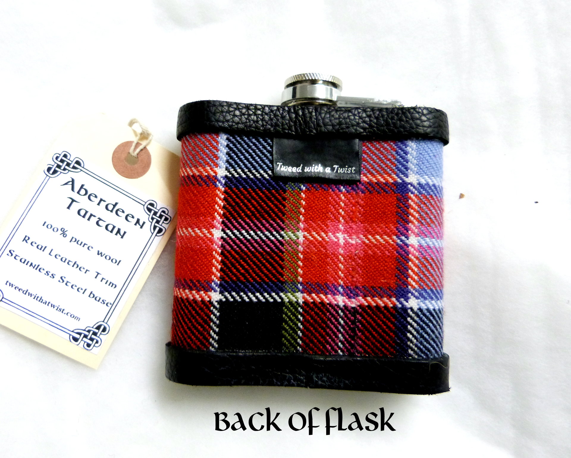 Aberdeen-tartan-flask-gift for men-highland-scottish
