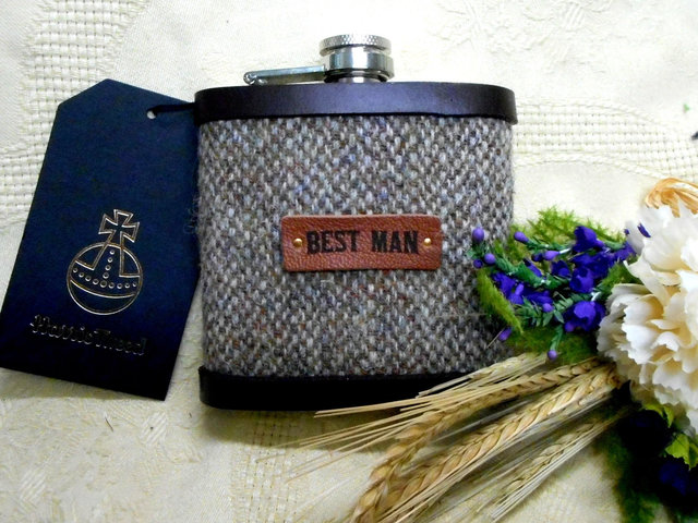 Best-man-harris-tweed-hio-flask-wedding-gift-scottish-rustic