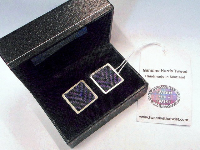 harris-tweed-cufflinks-purple-square